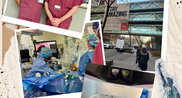 Dr Darnis et Dr Hawksworth au Presbyterian Hospital de New York